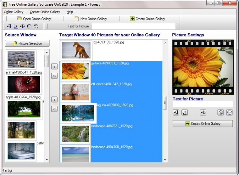 Create HTML Image Gallery with Easy Photo Gallery Software
